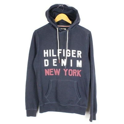 Pull à capuche homme HILFIER DENIM taille S poches bleues - Photo 1/4