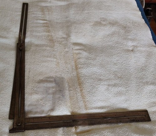 Rare J.W. Murphy Antique 24" Combined Bevel & Square Tool Pat. Aug. 4 1903 READ