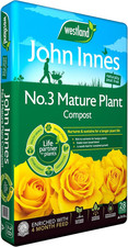 Westland John Innes No 3 Compost 30L Mature Plants Potting Soil Feed 5 Weeks 0.50 per litre