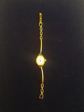 Alte Damenuhr Glashütte Made in GDR - defekt - ZE Doublé Vintage Uhr Armbanduhr 