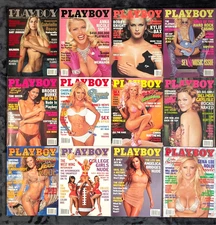 PLAYBOY Magazine 2001 - Full Year 12 Issues w/Centerfolds & Celebrities - NM