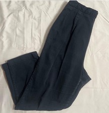 Vintage Blue Bell Jeanie  s Black Corduroy High Waisted 28  Waist Pants Side Zip