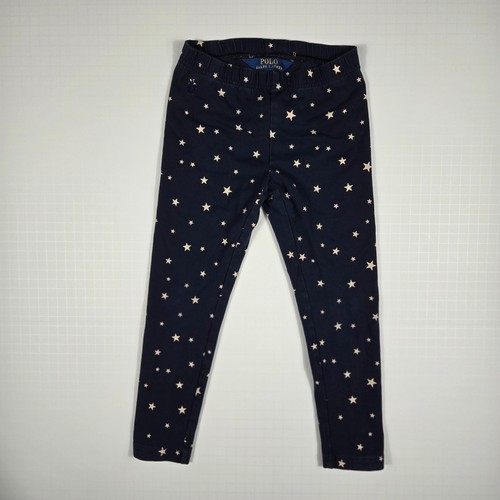 Polo Ralph Lauren Girls Leggings Size 5T Navy Star Print