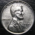 1943 P Lincoln Wheat Penny Steel 1c US Coin Philadelphia Mint Zinc Processed