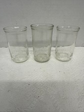 Vintage Glasses Clear Total 3- 1/4  , 2-3.75  