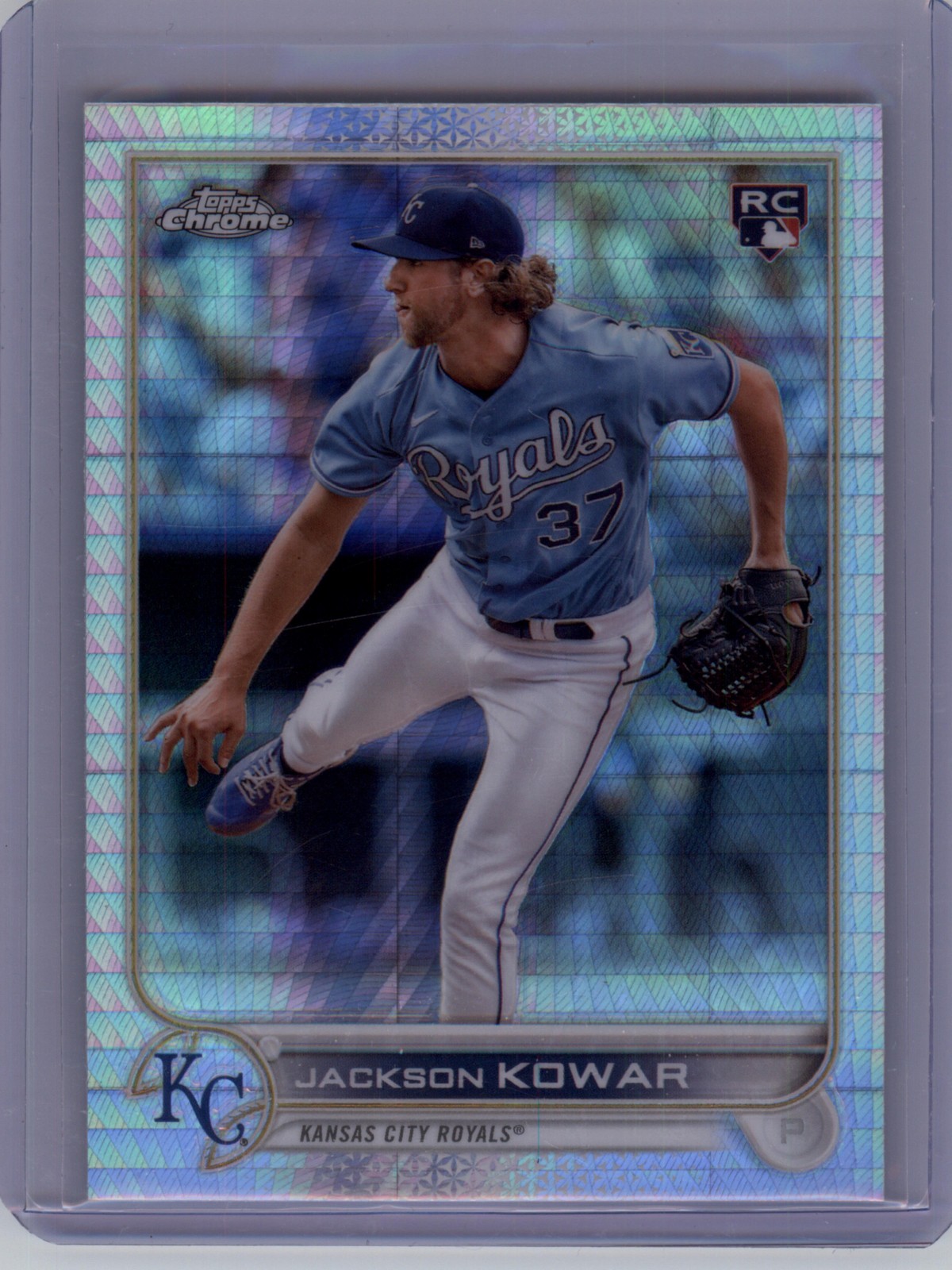 2022 Topps Chrome #188 Jackson Kowar Prism Refractor Royals RC