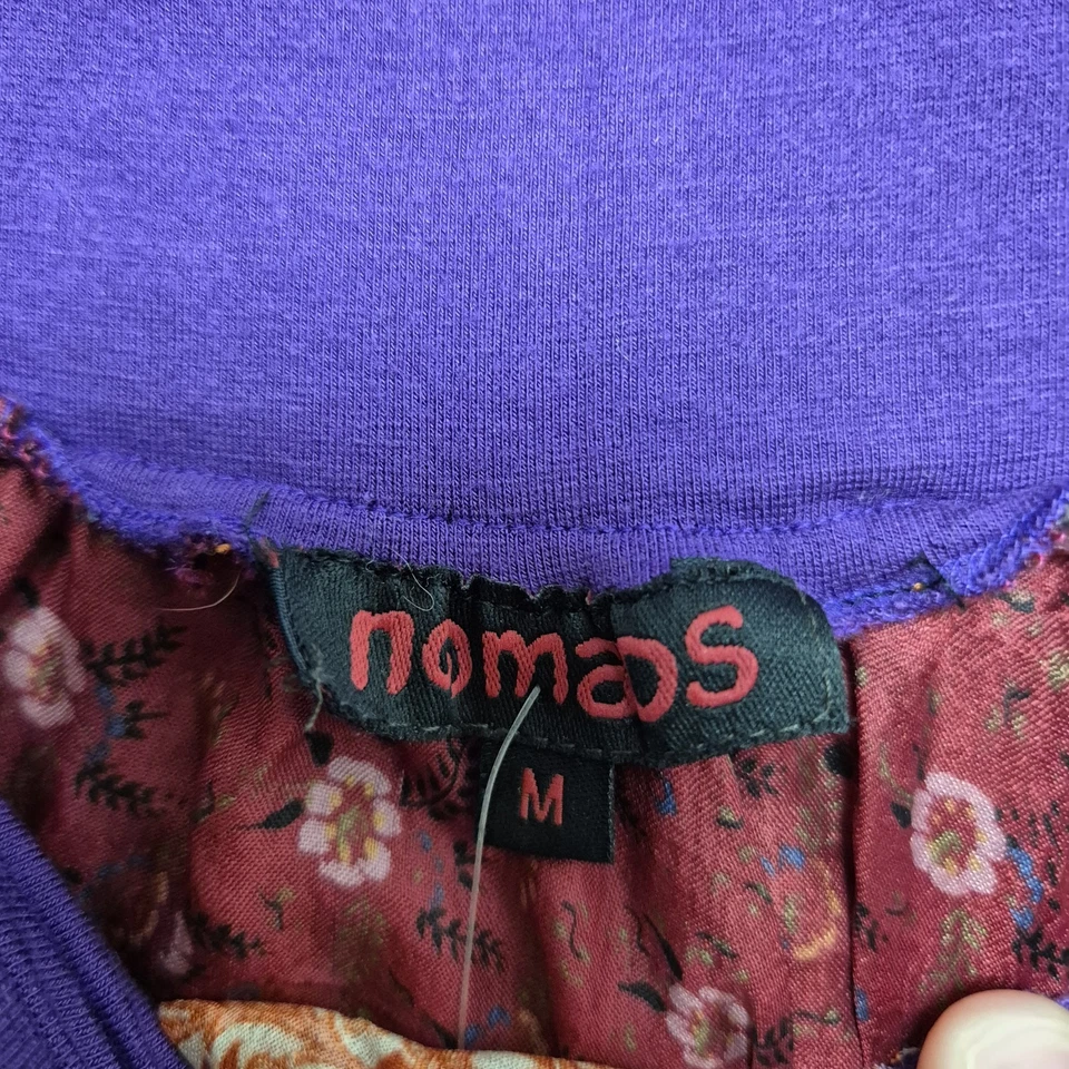 Nomads Silk Skirt Size 14 Recycled Saris Fair Trade Boho Maxi Layered Indie  - Image 3 of 4