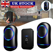 Wireless Door Bell Chime Battery Operated Cordless Waterproof 200m 45 Melodies