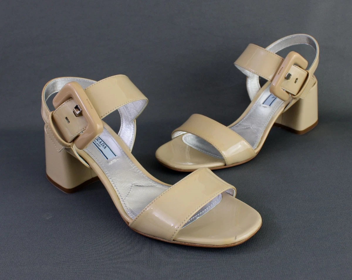 PRADA Slingback Patent Leather Heels for sale - eBay