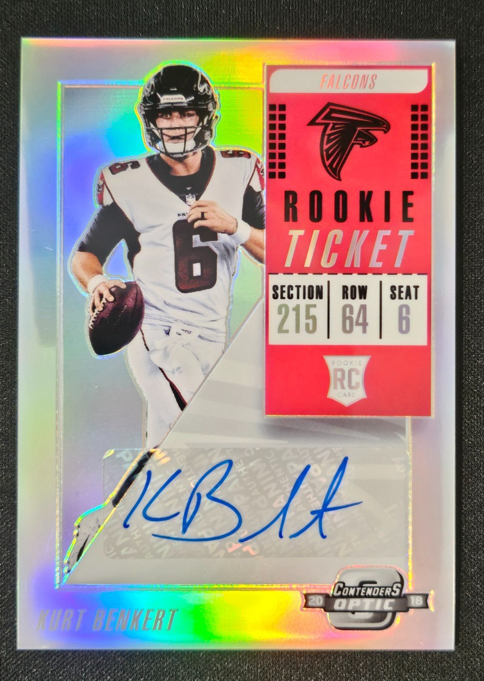 Kurt Benkert Panini Contenders Optic #176 Autograph