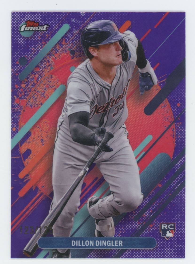 2025 Topps Finest Rare Dillon Dingler 123/125 Detroit Tigers #294