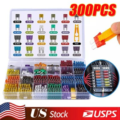 #ad #ad 300Pcs Car Blade Fuse Assortment Assorted Kit Blade Set Auto Truck Automotive US $11.99