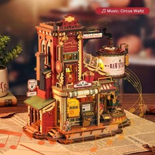 ROKR Christmas Dream Gift Factory Wooden Music Box Building Toys Kids Girl Gifts