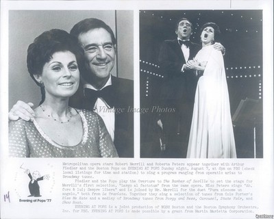 1977 Boston Robert Merrill Roberta Peters Arthur Fiedler Opera Stars Photo 8x10