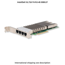 Produktbild - Dell Intel XL710-T4 Quad-Port 10GbE RJ45 Converged Network Adapter PCIe – 008XJ7