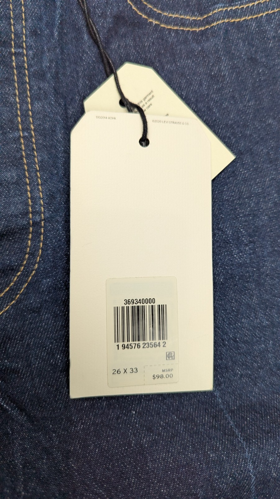 NEW Levi's Premium Jeans Womens 26x33 Ribcage Bootcut Blue Denim Button Fly NWT thumbnail 6