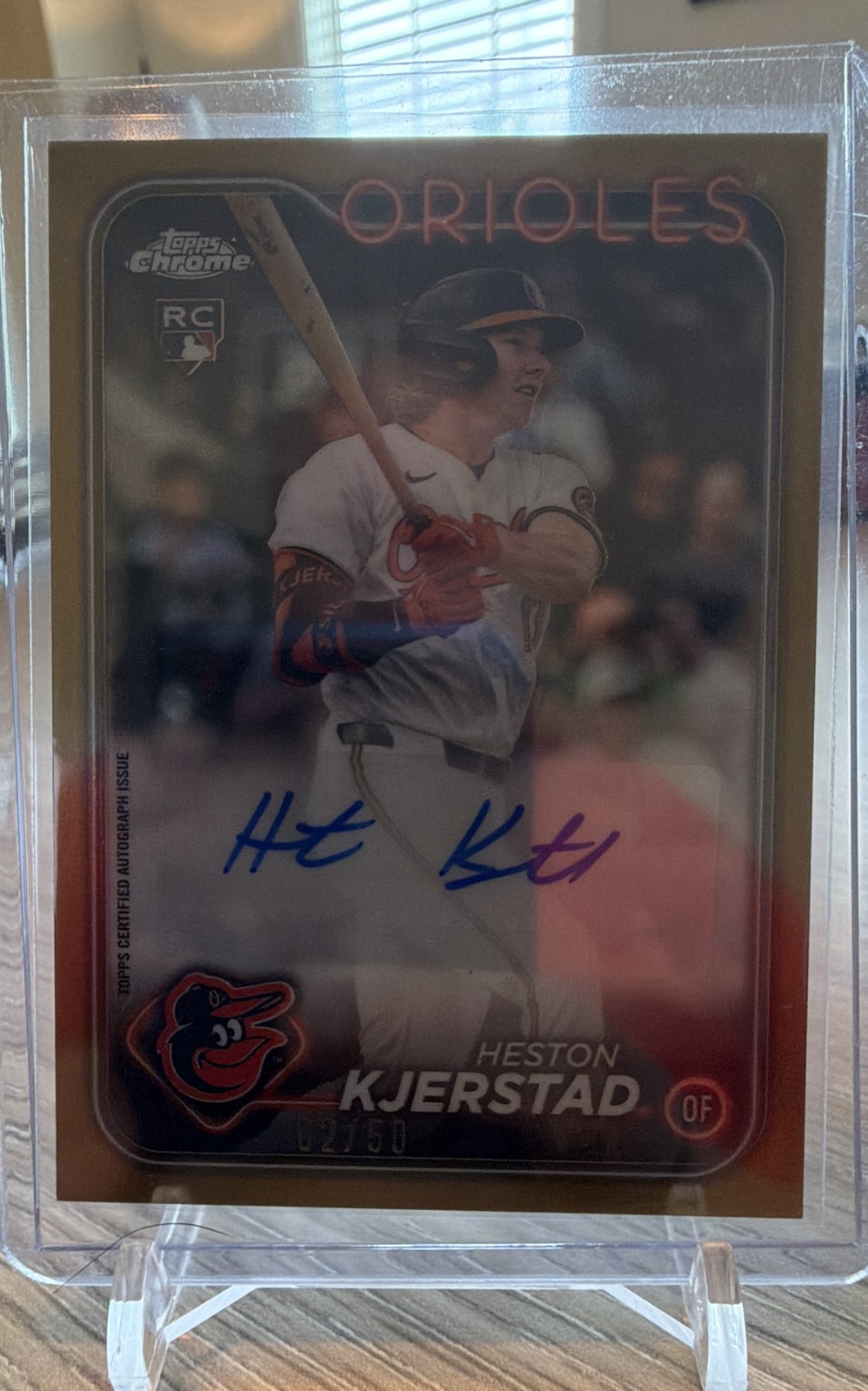 2024 Topps Chrome Update - Auto Heston Kjerstad #AC-HK Gold Wave Refractor /50