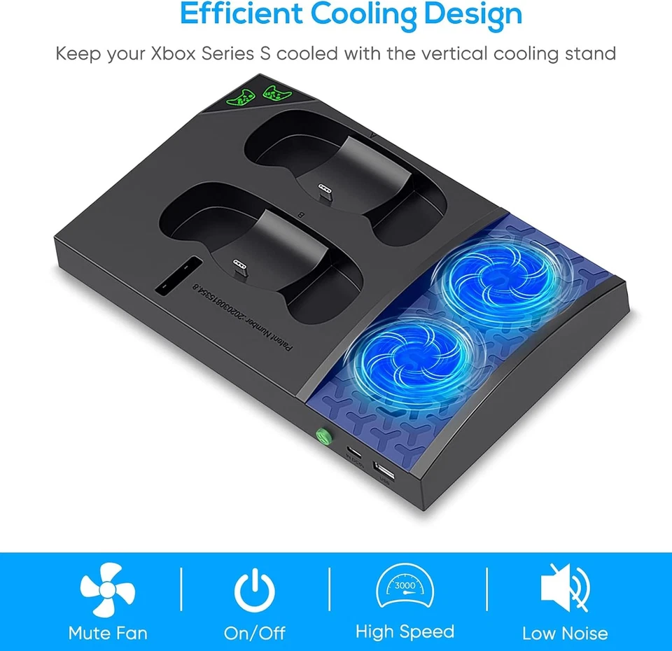 All-in-One Charging Station for Xbox Series S Controllers Cooling Fans Headset - Image 2 of 4