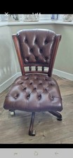 Used designer leather swivel chairs