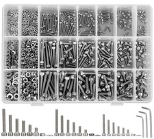1080Pcs Metric Screw Kit M2 M3 M4 Stainless Steel Hex Socket Bolts Nuts Set