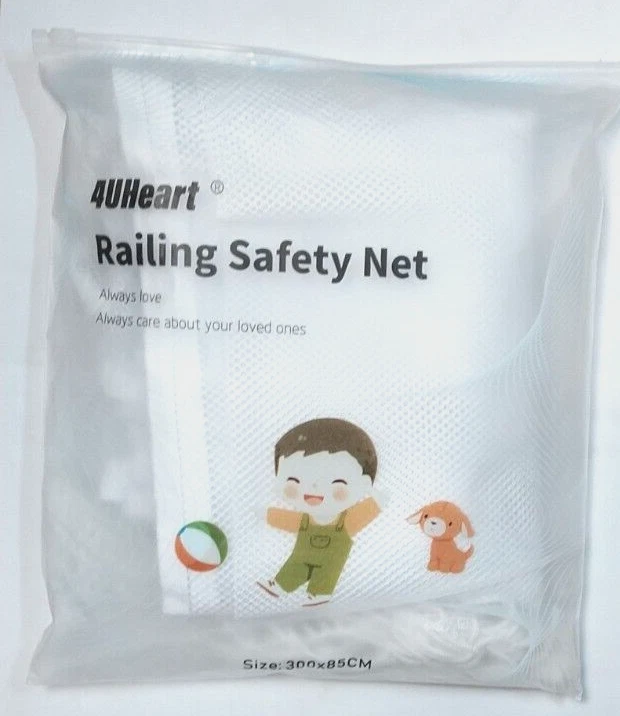 4Child Safety Net - 300x85cm, Stairs, Balcony, Patios and Railing Stairs Netting