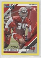 2019 Panini Donruss Rookies Press Proof Yellow Mike Edwards #286 0q5