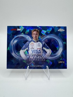 2025 Topps Chrome F1 75th Liam Lawson RC Rookie Infinite Sapphire Case Hit SSP