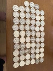 1932-1964 silver washington quarters Lot Of 63.               90% Silver