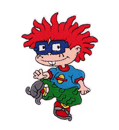 RUGRATS - CHUCKIE FINSTER - Cartoon Character - Embroidered Iron-On/Sew ...