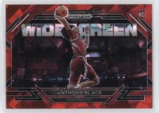 2023-24 Panini Prizm Draft Picks Widescreen Red Ice Anthony Black #10 13cr