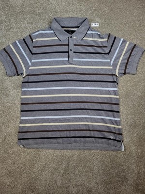 Marks & Spencer x Blue Harbour Striped Polo Shirt Large