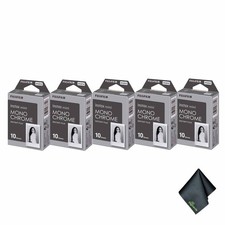 5xFUJIFILM INSTAX MINI Monochrome Instant Film 10 Exposures , Microfiber