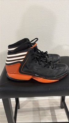 Adidas Adizero Crazy Light Mid Black Orange Mens Basketball Shoes US 13