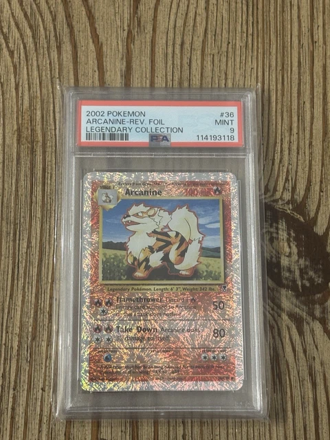 The Pokemon Company Pokemon TCG Arcanine 36/110 Legendary Collection RH PSA 9