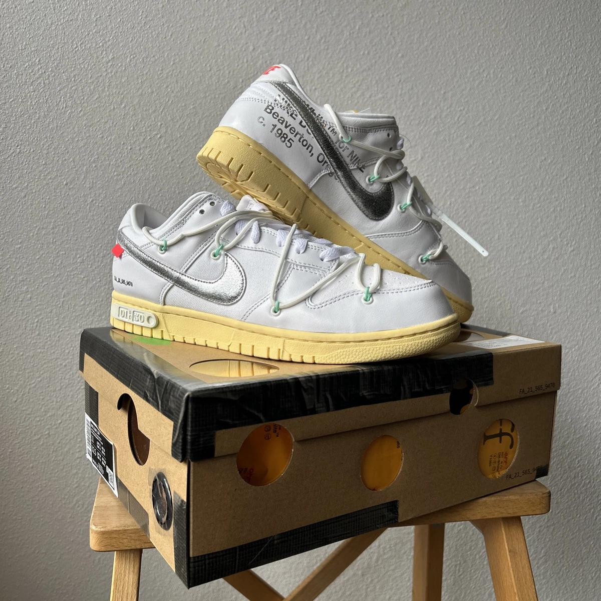 Nike Off-White x Dunk Low Lot 01 of 50 | eBay