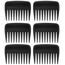6 Piecess of Palm Combs Pocket Mini Brush Palm Hair Brush Wide Tooth Detangling