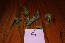 Vintage Marx American Army 9-Piece Medic, Stretcher, Wounded GI's Set Tank A MPC