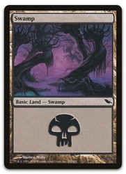Swamp #291 Shadowmoor MTG Basic Land