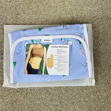 Castor Oil Pack Wrap Reusable Washable  Soft Comfort Floral Body Nourishing