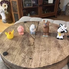 Vintage 1990 Fisher Price Little People Lot of 5 Farm Animals Pig Cow Sheep Hen