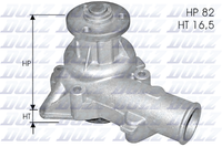 Wasserpumpe MotorküHlung Dolz S111 FüR 132 Argenta 131 124 Fiat Super Mirafiori