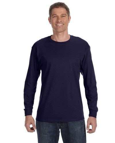 5 PACK OF Gildan Adult Cotton 5.3 oz. Casual PlainLong-Sleeve T-Shirt - G540 - Picture 2 of 7