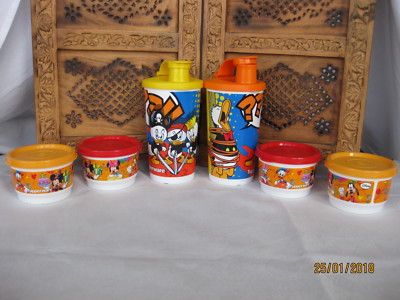 M 6 Set Tupperware NEU Disney Snackbecher, Schüsseln mit Deckel, Gläser, Box 