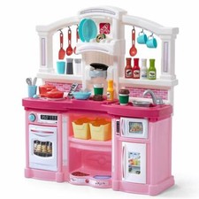 Step2 488399 Fun with Friends Kids Play Toy Kitchen Set, Large, Pink