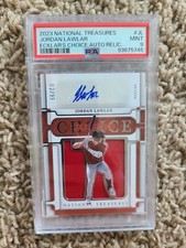 2023 Panini National Treasures Ecklars Choice Jordan Lawlar Auto Patch /99 PSA 9