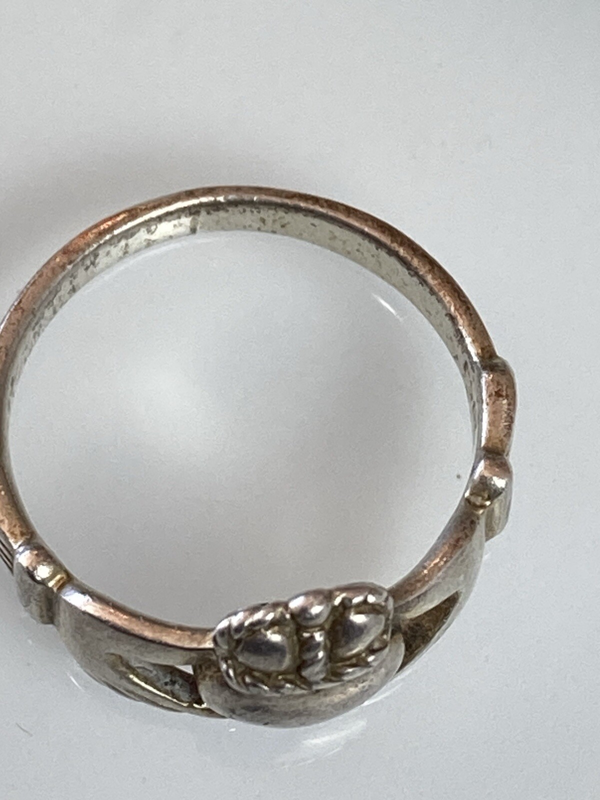 Sterling 925 Solid Silver Crown Heart Ring 7size … - image 12