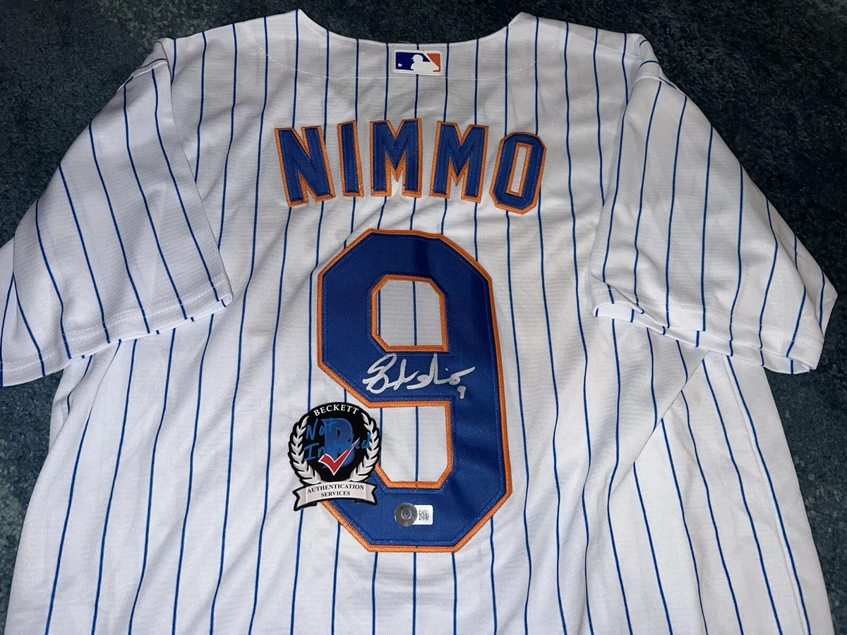 Brandon Nimmo Signed New York Mets Jersey All Star Superstar