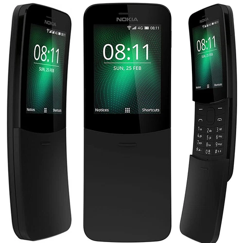 Telefono originale Nokia 8110 4 GB Dual Sim WIFI 4G sbloccato versione internazionale - Foto 1 di 15
