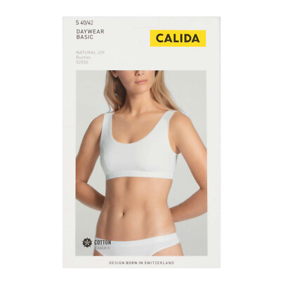 CALIDA Damen BH 02555 Natural Joy Bustier Weiß / S (40   42) / Basic
