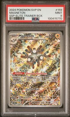 PSA 9 Magneton SSP SURGING SPARKS #159 2024 SVP Black Star Promo